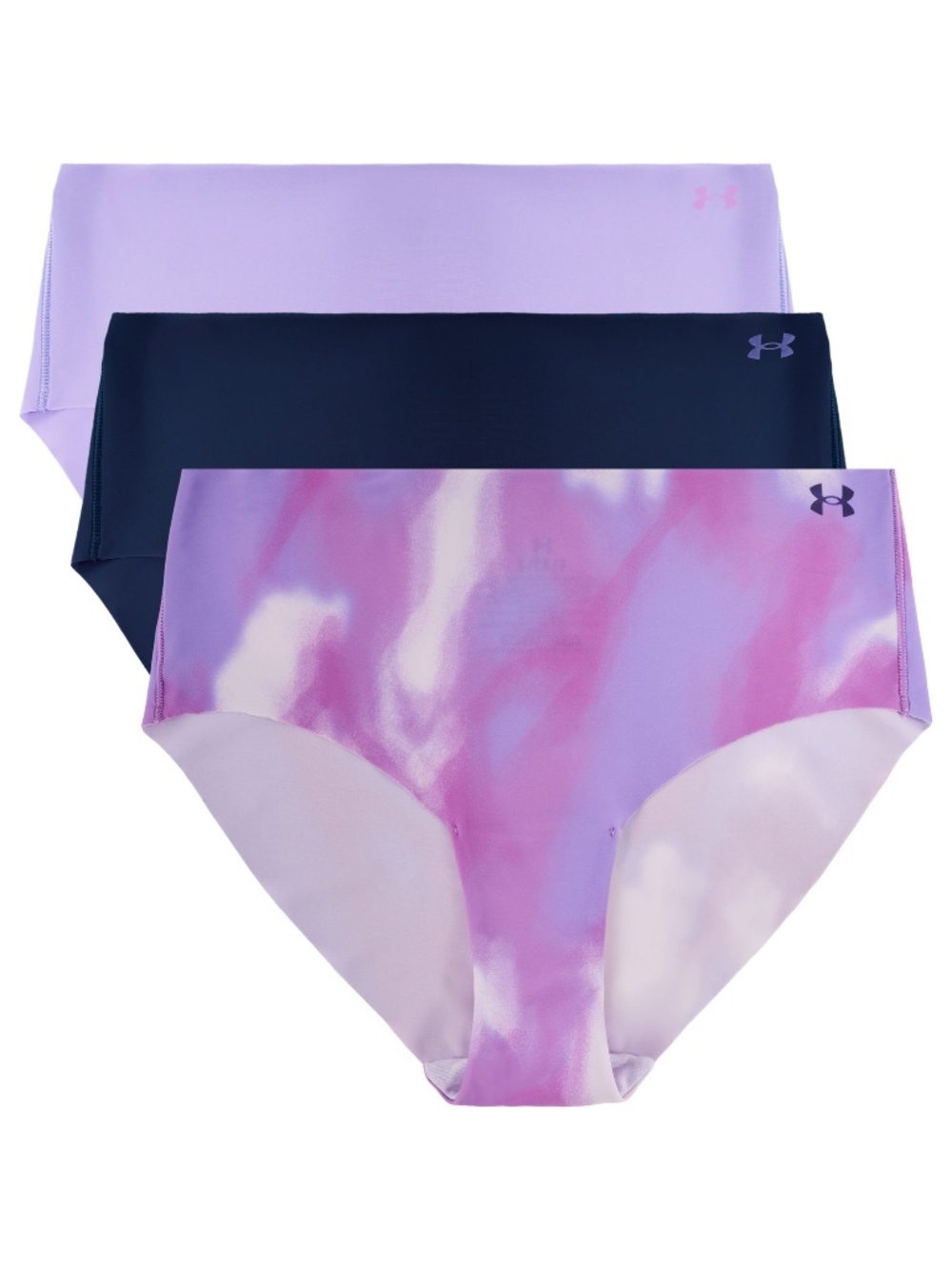 UA under-armour-pure-stretch-3-pack-no-show-hipster set of 3L, , NWT
